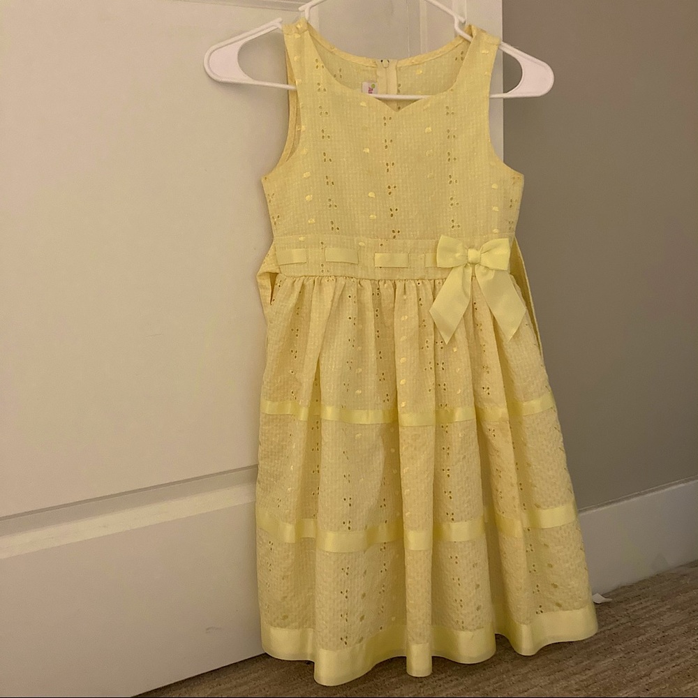 kids yellow dress